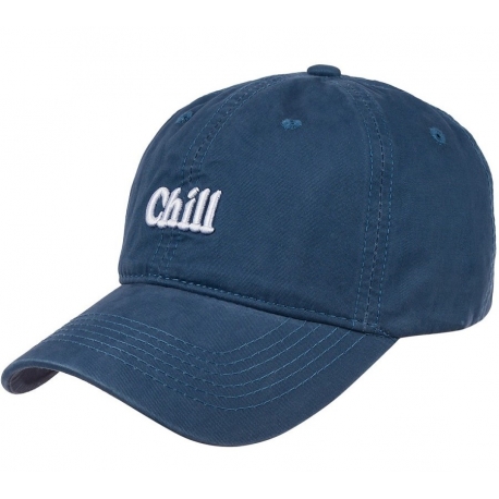 Czapka z daszkiem bawełniana dżokejka CHILL unisex bejsbolówka regulowana CZ-M-108 Niebieski