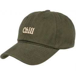 Czapka z daszkiem bawełniana dżokejka CHILL unisex bejsbolówka regulowana CZ-M-108 Khaki