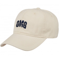 Czapka z daszkiem bawełniana dżokejka OMG unisex bejsbolówka regulowana CZ-M-107 Biały