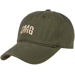 Czapka z daszkiem bawełniana dżokejka OMG unisex bejsbolówka regulowana CZ-M-107 Khaki