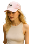 Czapka z daszkiem bawełniana dżokejka PARIS VINTAGE unisex bejsbolówka CZ-M-104 Beż
