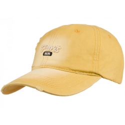 Czapka z daszkiem bawełniana dżokejka PARIS VINTAGE unisex bejsbolówka CZ-M-104 Beż