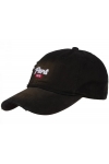 Czapka z daszkiem bawełniana dżokejka PARIS VINTAGE unisex bejsbolówka CZ-M-104 Czarny