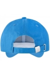 Czapka z daszkiem bawełniana dżokejka GŁADKA unisex bejsbolówka regulowana CZ-F-2 Niebieski