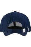 Czapka z daszkiem bawełniana dżokejka GŁADKA unisex bejsbolówka regulowana CZ-F-2 Granat 99
