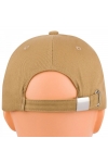 Czapka z daszkiem bawełniana dżokejka GŁADKA unisex bejsbolówka regulowana CZ-F-2 jasny brąz 16