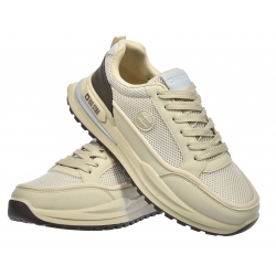 Sneakersy męskie buty sportowe ekoskóra wkładka Hi POLY BIG STAR TT174316 beżowe
