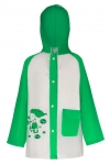 Płaszcz Przeciwdeszczowy dziecięcy peleryna z motywem ŻABKI 125-135cm PEL-DA-5XL zielony