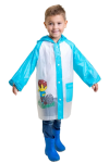 Płaszcz Przeciwdeszczowy dziecięcy peleryna z motywem PIŁKARZA 100-115cm PEL-DA-4M niebieska