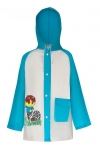 Płaszcz Przeciwdeszczowy dziecięcy peleryna z motywem PIŁKARZA 100-115cm PEL-DA-4M niebieska