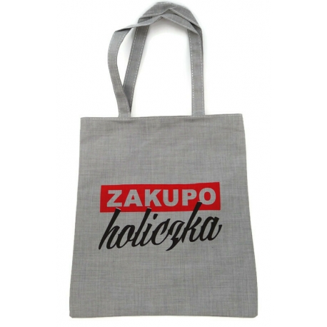 Torba nadruk ZAKUPOholiczka szara