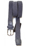Pasek pleciony gumowy metalowa sprzączka uniseks