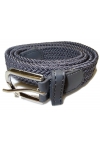 Pasek pleciony gumowy metalowa sprzączka uniseks