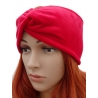 Opaska welurowa turban pleciona przeplatana wełna beż